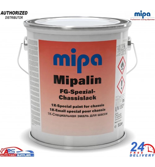 MIPA Mipaline RAL 9005 1K Black Chassis Paint 5Ltr – Strong Protective Coat